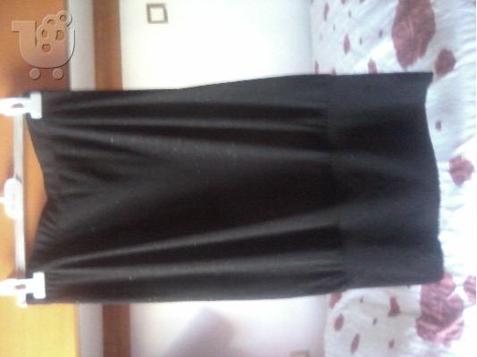 Μαύρο στράπλες φόρεμα